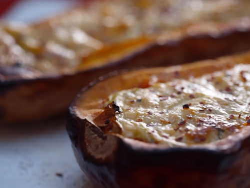 stuffed-delicata-squash-with-pancetta-and-goat-cheese-recipe