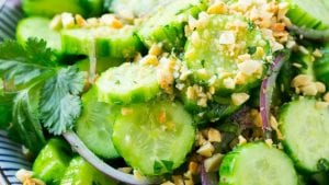 bowl of cucumber salad