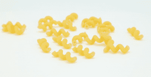 Dried cavatappi pasta noodles