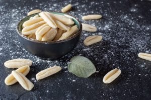Fresh cavatelli pasta