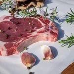 Cut of veal with garlic, peppercorns, and rosemary.