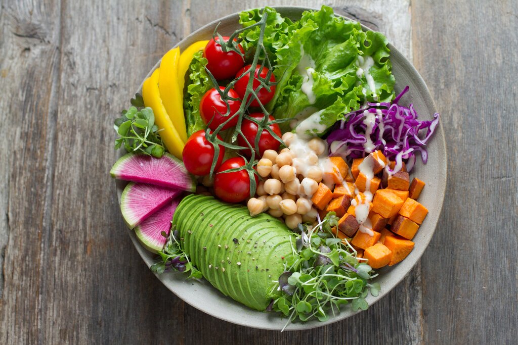 a bowl of healthy food