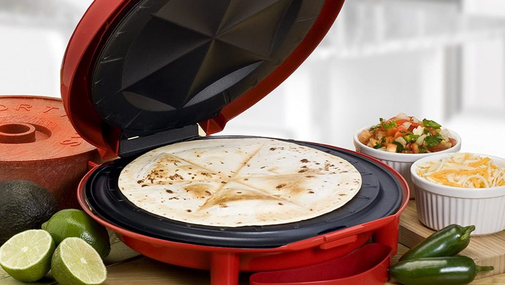 Elite Gourmet Quesadilla Maker - Red 8 in