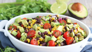 black-bean-salad-with-corn-avocado-&-lime-vinaigrette-recipe