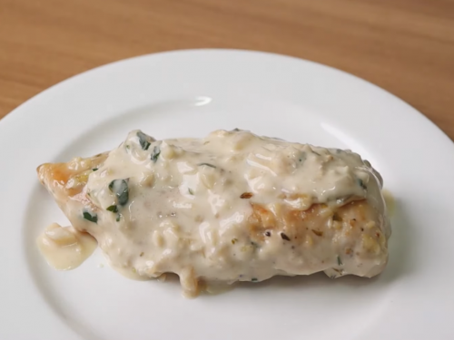 chicken-breasts-with-creamy-vegetable-topping-recipe