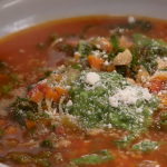 Chicken Minestrone With Basil Pesto Recipe