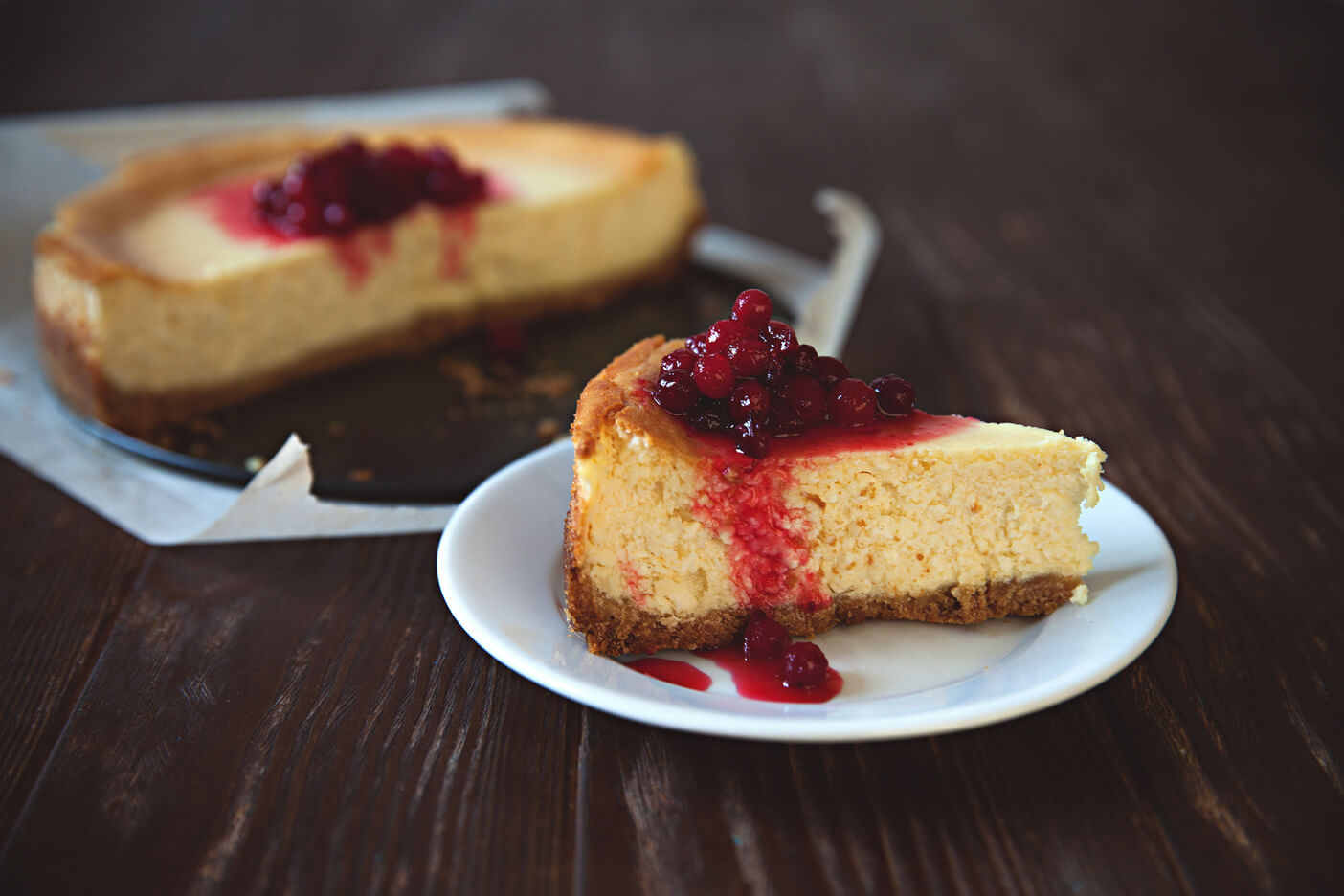 Goat Cheese Cheesecake with Cranberries Recipe