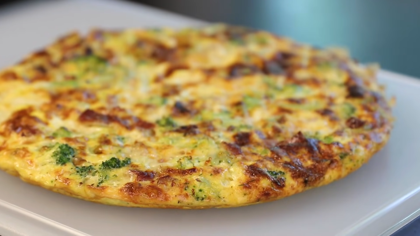 Ham and Cheddar Zucchini Frittata Recipe