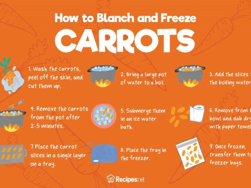 how to blanch and freeze carrots