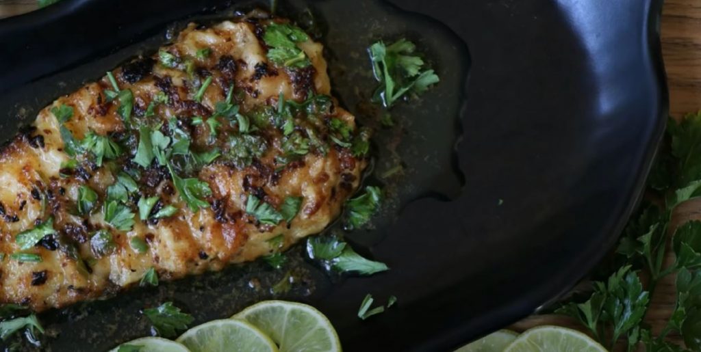 Grilled Fish with Citrus Pearl Sauce Recipe