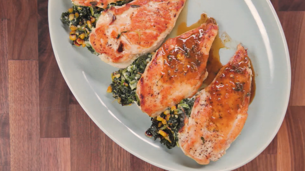 kale-and-goat-cheese-stuffed-chicken-thighs-recipe