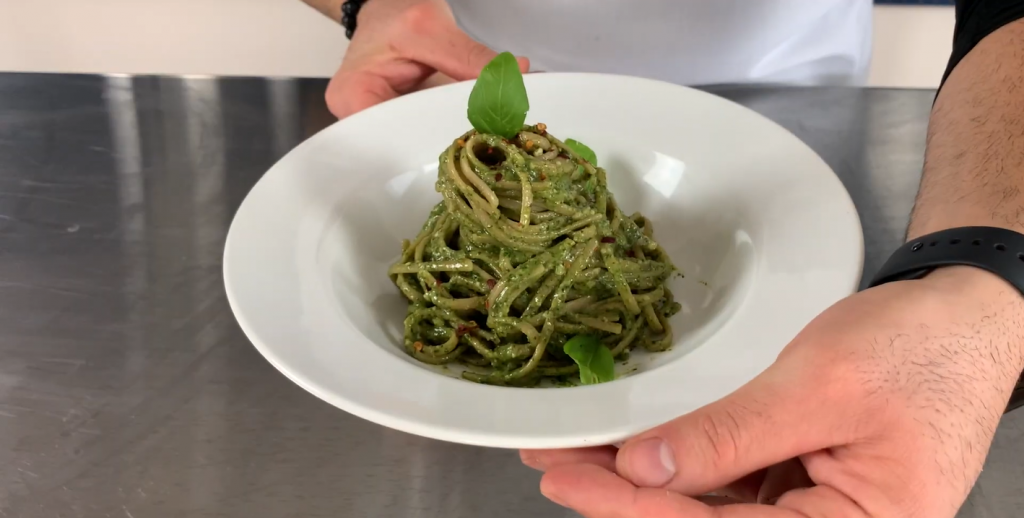 linguine-with-creamy-arugula-walnut-pesto-recipe