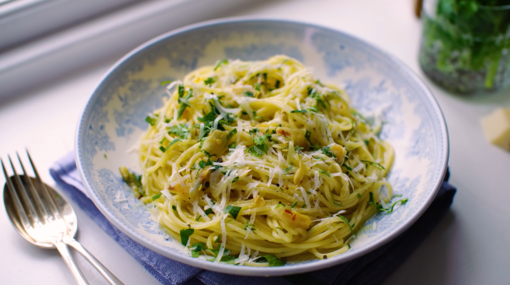 oil-and-garlic-spaghettini-recipe