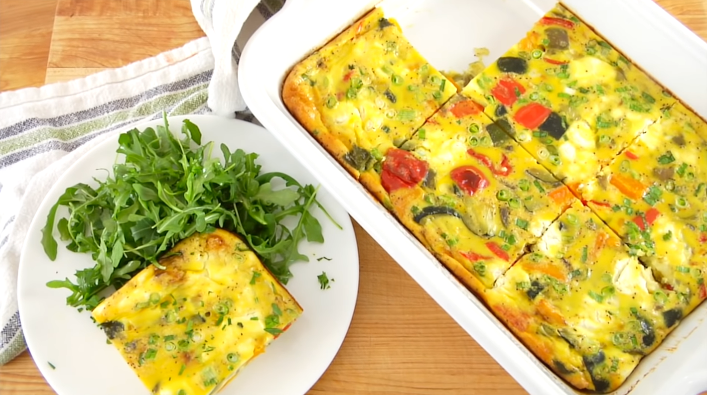 Potato, Salami, and Cheese Frittata Recipe