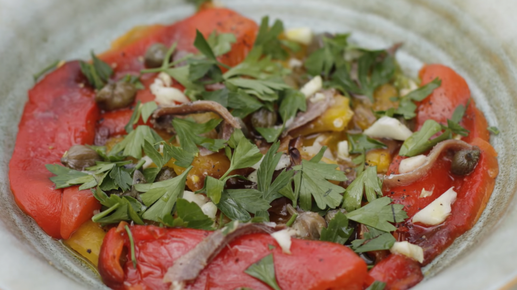 roasted-pepper-salad-with-feta-pine-nuts-and-basil-recipe