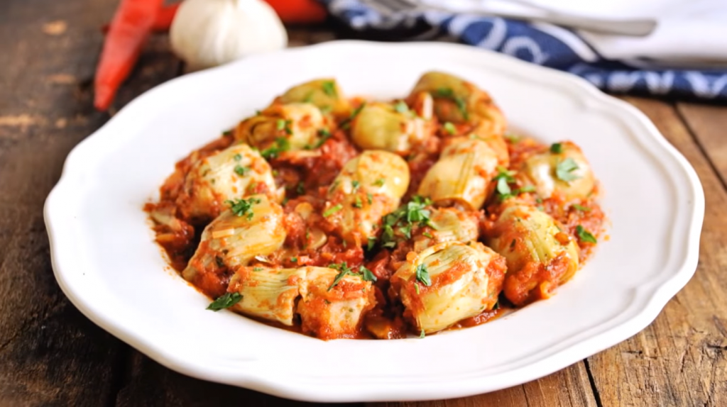 sausages-potatoes-and-artichoke-hearts-in-tomato-broth-recipe