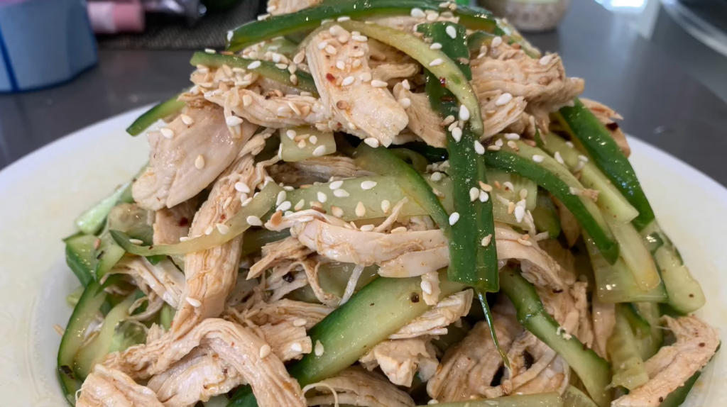 sauteed-chicken-breasts-with-cucumber-salad-recipe