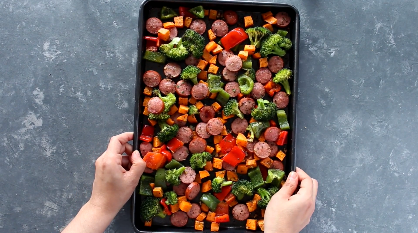 Sheet Pan Sausage and Veggies Recipe