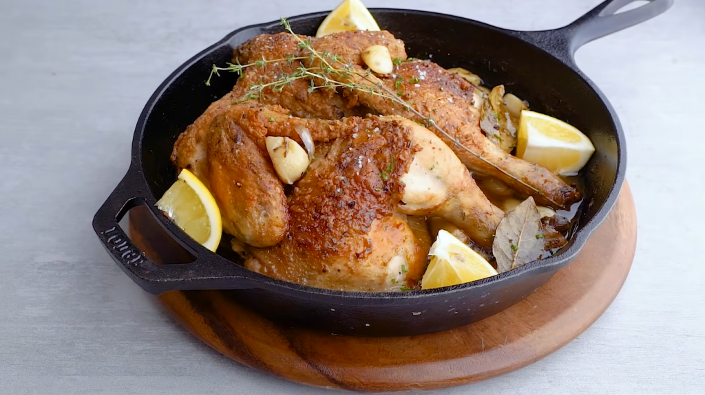 skillet-chicken-with-40-cloves-of-garlic-recipe