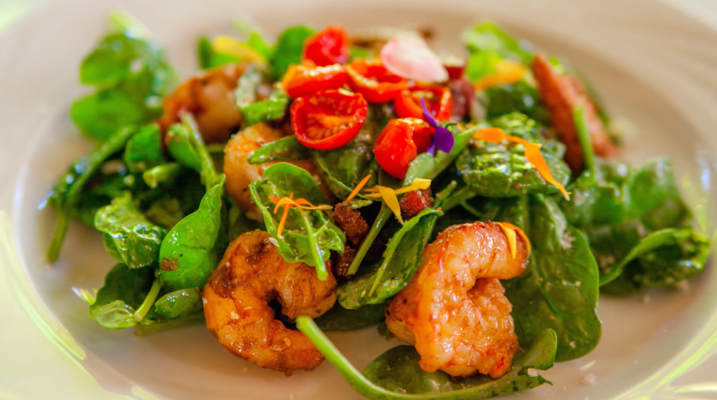 spinach-and-shrimp-salad-with-chili-dressing-recipe