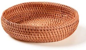 Small wicker woven fruit basket