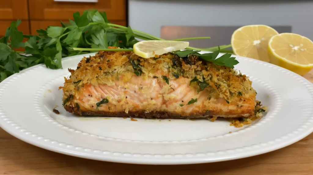 baked-salmon-with-honey-mustard-and-pecan-panko-crust-recipe