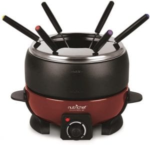 nutrichef fondue melting pot