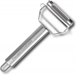Precision Kitchenware Julienne & Vegetable Peeler, stainless steel Y-shaped paring tool 