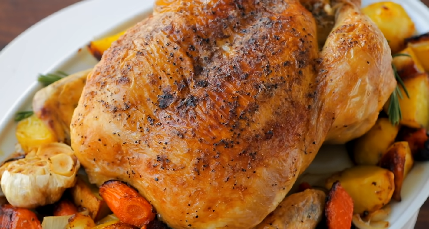 Roast Chicken with Slow-Roasted Tomatoes Recipe | Recipes.net