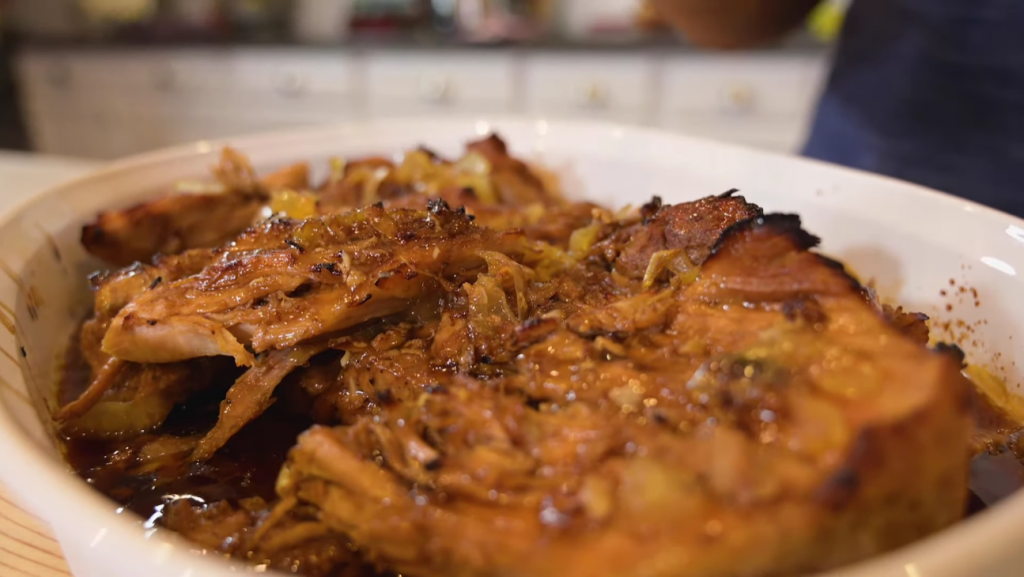 slow cooker brown sugar-balsamic glazed pork recipe