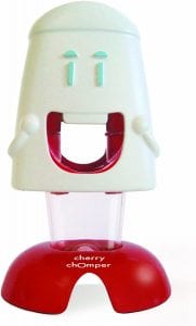 Talisman Designs Chomper Cherry Pitter, with built-in transparent pit container