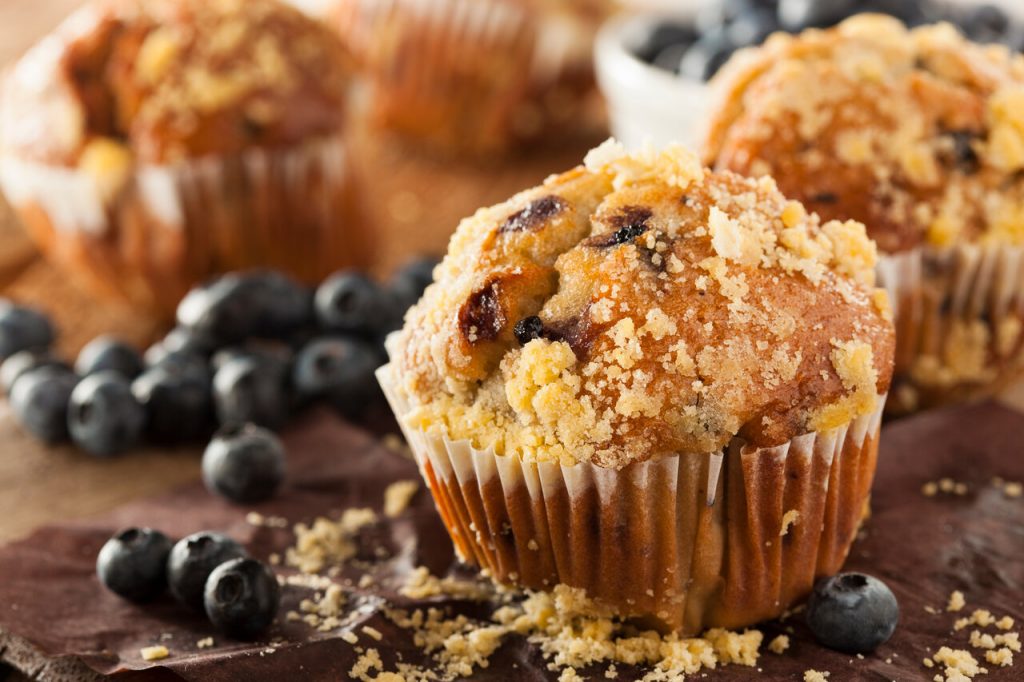 Blueberry-Sour Cream Muffins Recipe