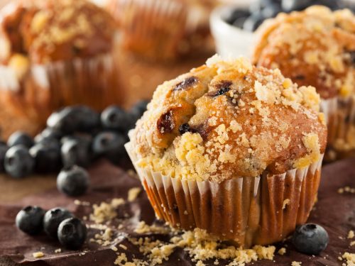 Blueberry-Sour Cream Muffins Recipe
