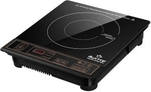 SMARTECK Portable Induction Cooktop 2 Burner with Removable Iron Cast  Griddle