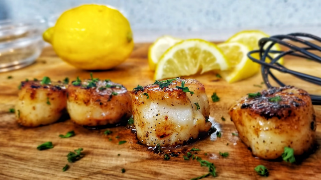 instant-smoked-scallops-with-orange-and-onion-sauce-recipe