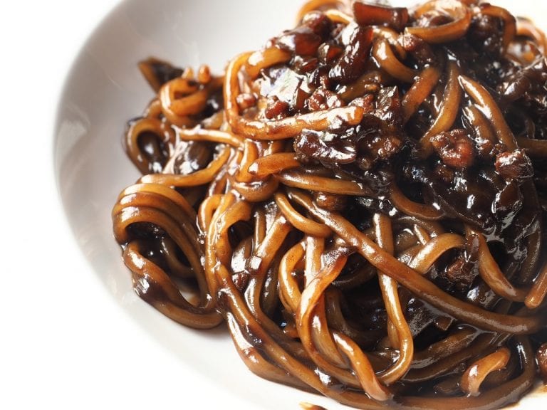 Jajangmyeon (Korean Noodles in Black Bean Sauce) Recipe