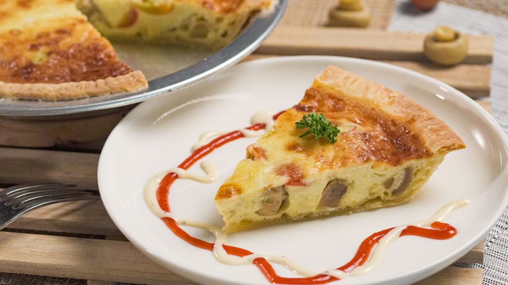 mushroom and tomato quiche recipe