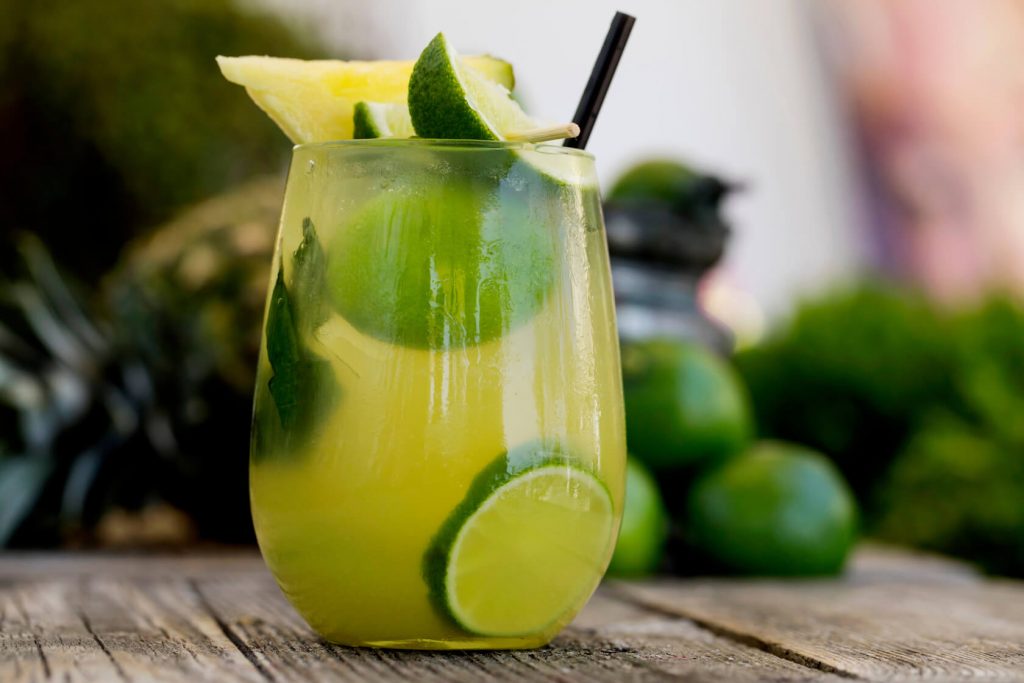 Pineapple & lime mocktail recipe