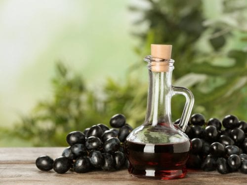 a bottle of red wine vinegar