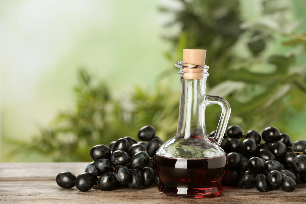 a bottle of red wine vinegar