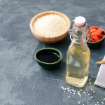 a bottle of rice wine vinegar