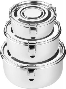 Allprettyall Premium Stainless Steel Food Storage Containers