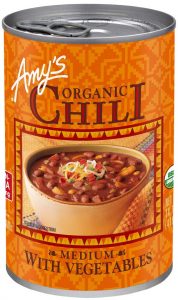 Amy’s Organic Chili with Vegetables, USDA Organic