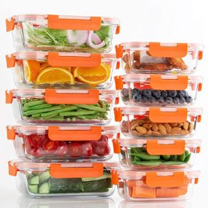 C Crest Glass Food Storage Containers