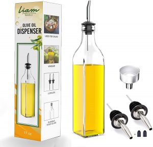 Liam Kitchen Glass Oil Dispenser 17oz Pack 1 
