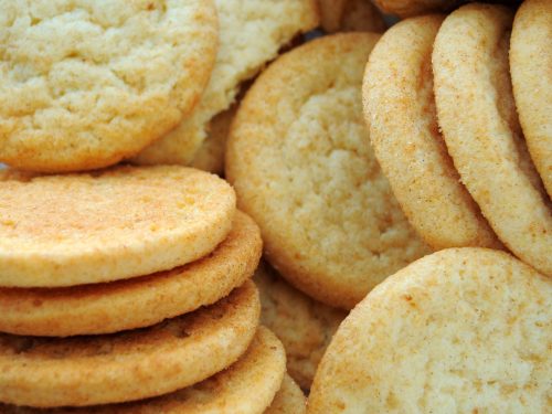 a close up of sugar cookies