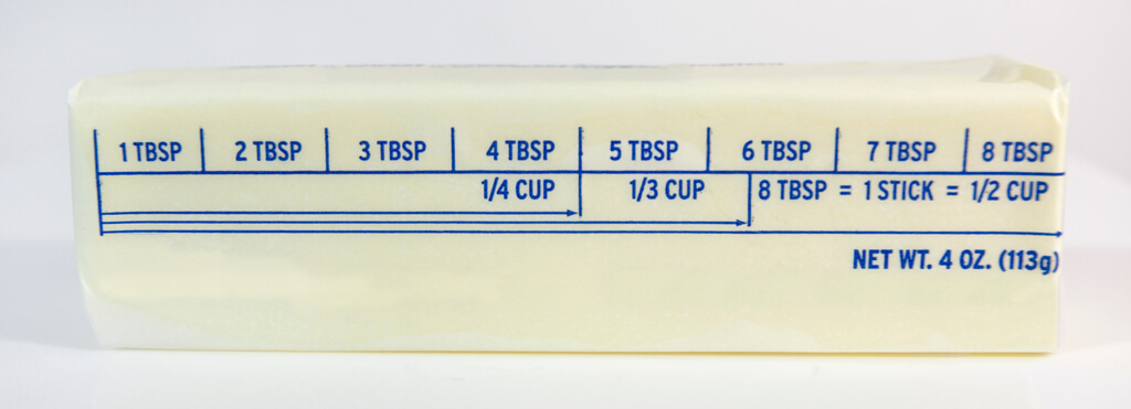 Butter measurements into grams
