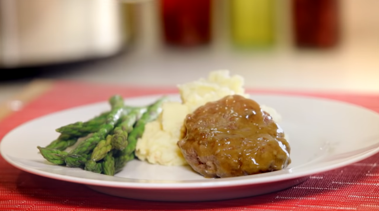 3 Ingredient Crock Pot Steak and Gravy - Cuts and Crumbles