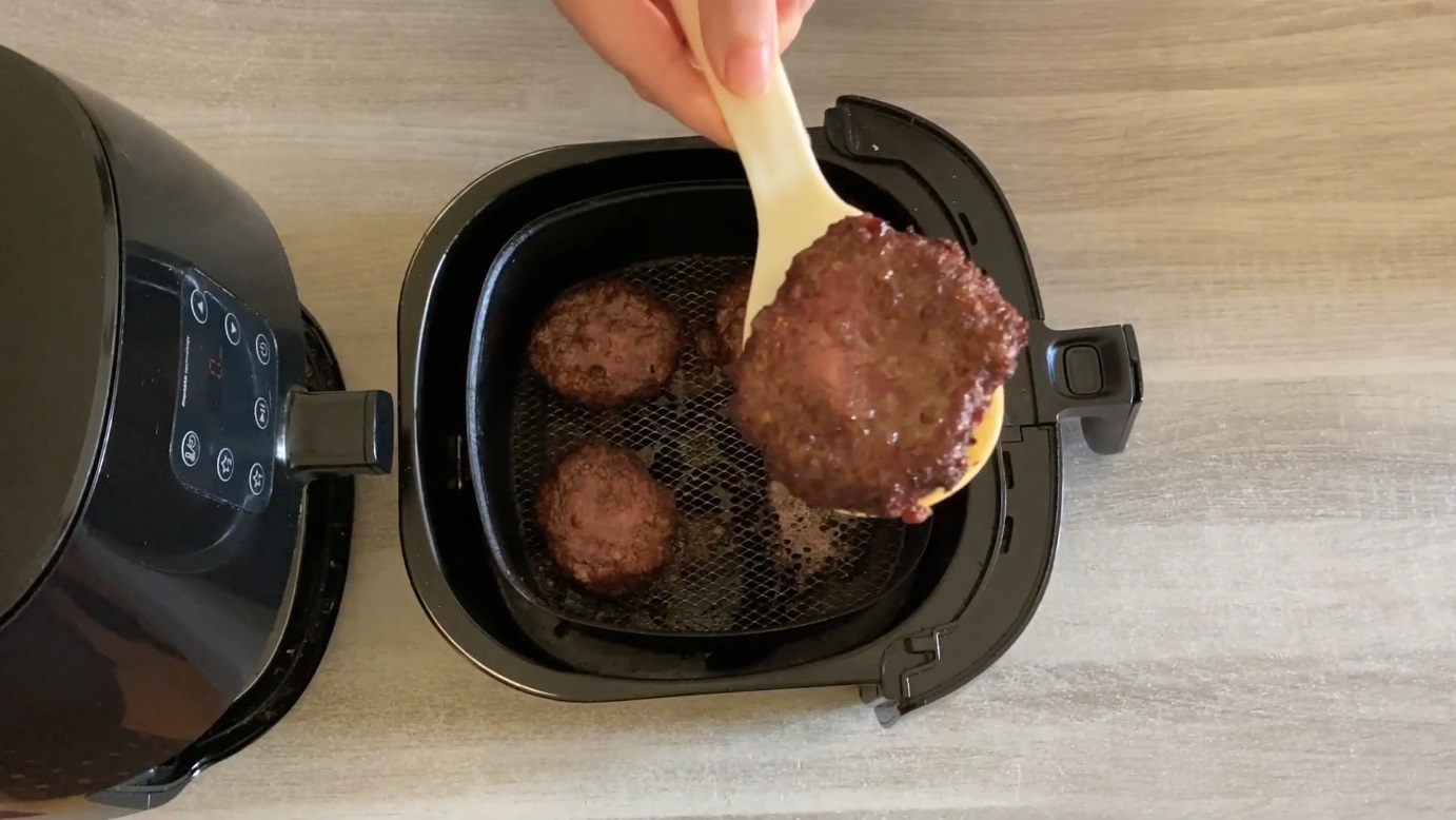 FifteenMinute Frozen Burgers In Air Fryer Recipe