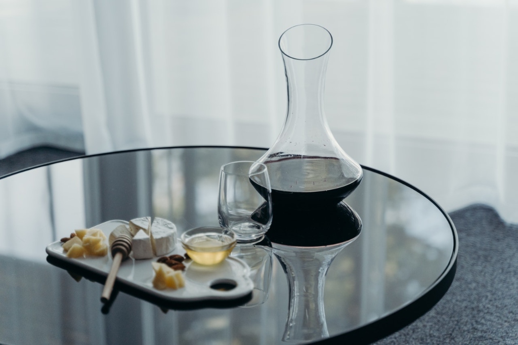 Crystal Pitcher Wine Carafe  Lead Crystal Wine Pourer Glass Decanter